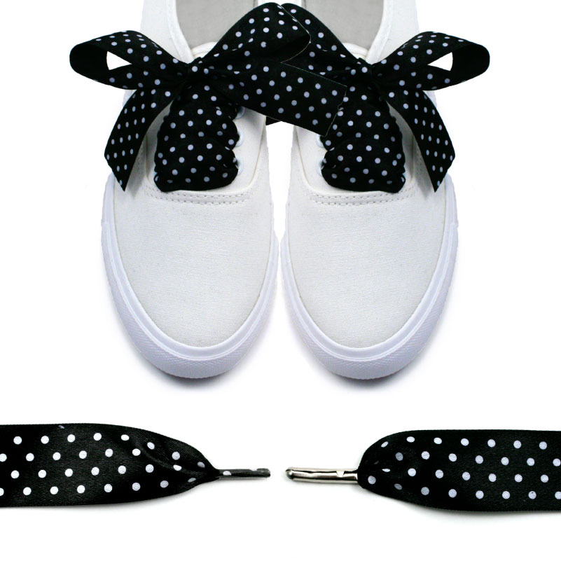 Panglica Negru Buline 2cm