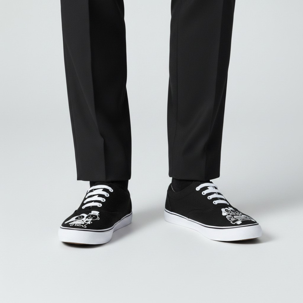 Teniși de nuntă pictați manual – Wedding Men