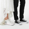 Pachet de teniși de nuntă pictați manual – Just Married Tall