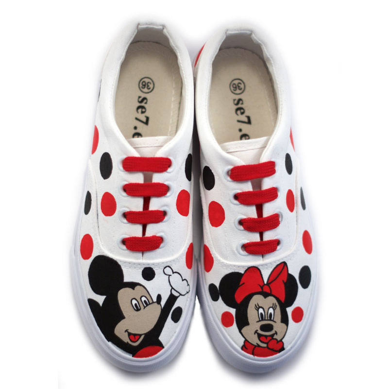 Tenisi pictati manual - MM Polka dot