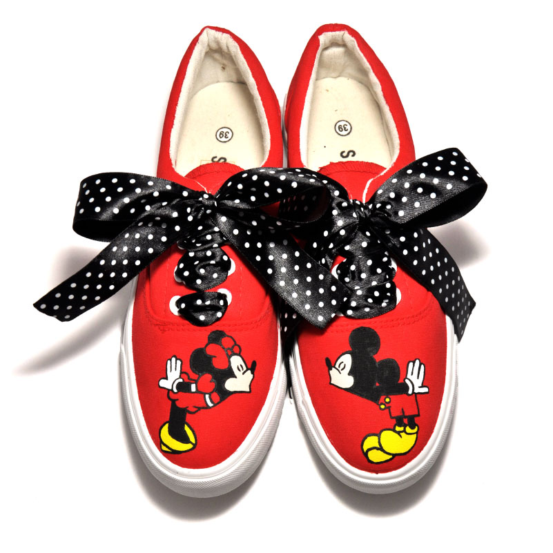 Tenisi pictati manual - MM Kissing Red