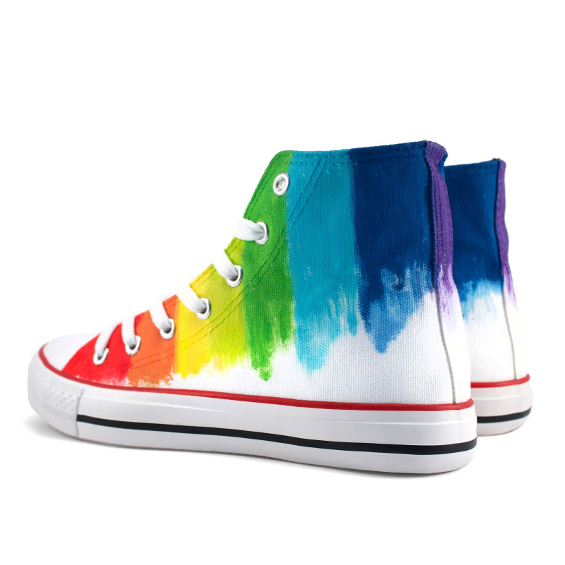 Tenisi pictati manual - Tall Rainbow