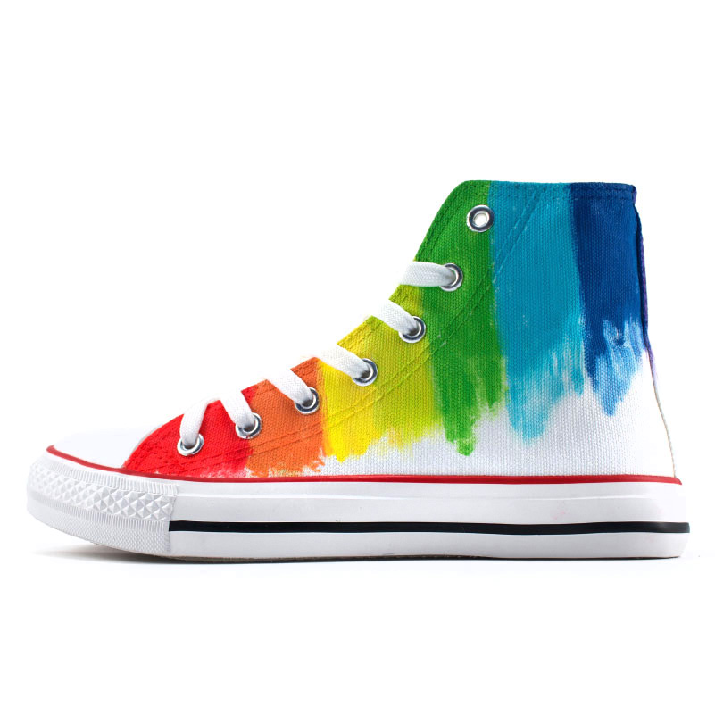 Tenisi pictati manual - Tall Rainbow