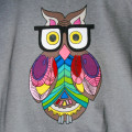 Bluza pictata manual - Colorful Owl
