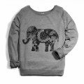 Bluza pictata manual - Mandala Elephant