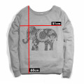 Bluza pictata manual - Mandala Elephant