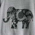 Bluza pictata manual - Mandala Elephant