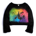 Bluza pictata manual - Rainbow Panda