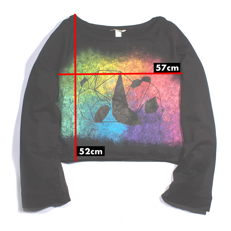 Bluza pictata manual - Rainbow Panda